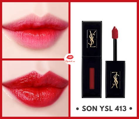 ysl 413 matte|ysl vernis a lipstick.